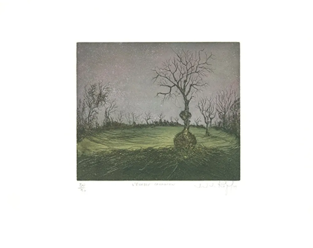 Офорт И Аквитанта Rigal J.j.j. - L'Erable canadien