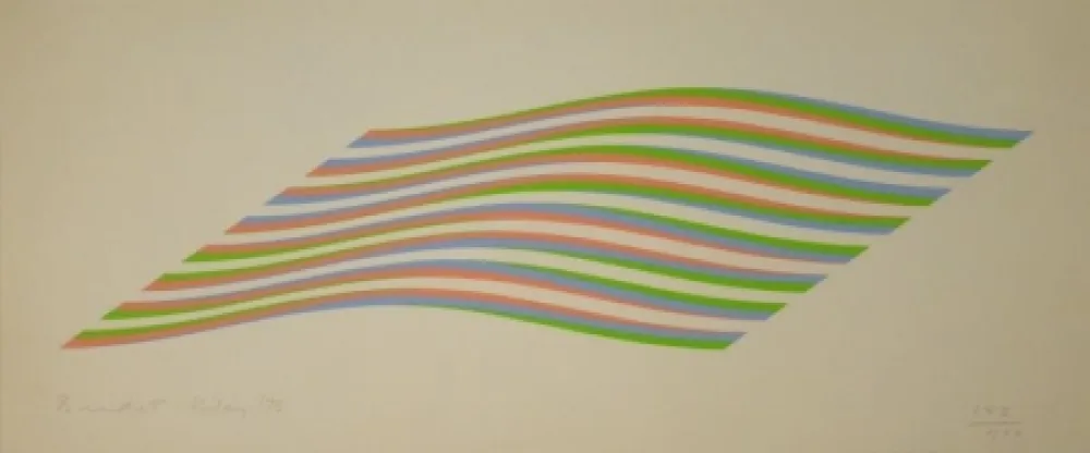 Сериграфия Riley - Untitled (Waves)