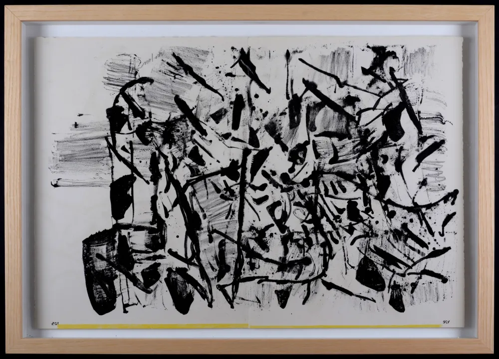 Литография Riopelle - 1 Cent Life, 1964 - Hand-signed & framed