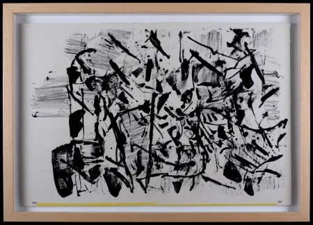 Литография Riopelle - 1 Cent Life, 1964 - Hand-signed & framed