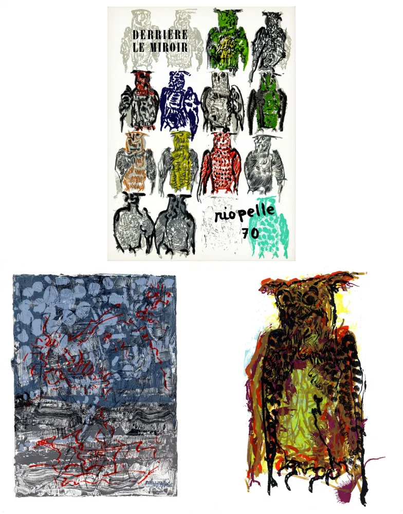 Иллюстрированная Книга Riopelle - DERRIÈRE LE MIROIR N°185. RIOPELLE 70. 5 LITHOGRAPHIES ORIGINALES (1970).