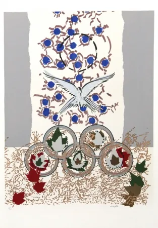 Сериграфия Riopelle - Dove of Peace
