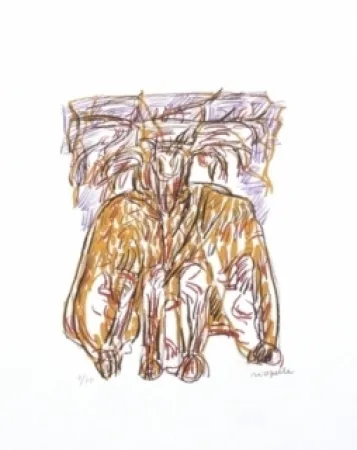 Литография Riopelle - Sans titre