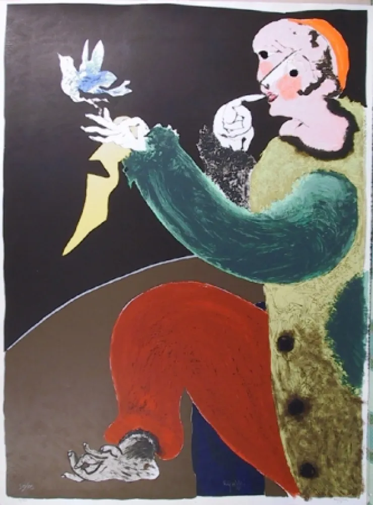 Литография Ripolles - Arlequin