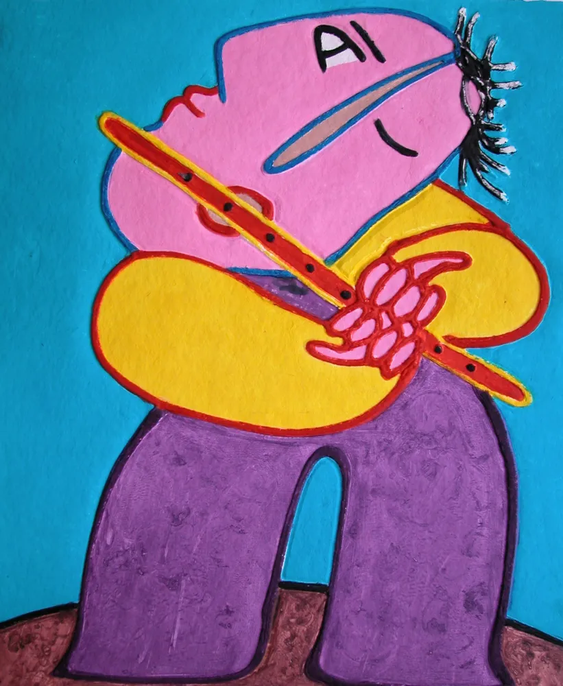 Гравюра Ripolles - Le flutiste