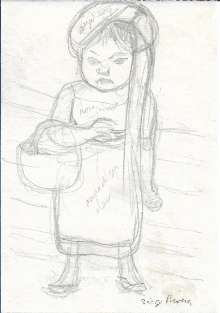 Нет Никаких Технических Rivera - Niña con cesta / Girl with Basket