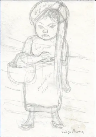 Нет Никаких Технических Rivera - Niña con cesta / Girl with Basket