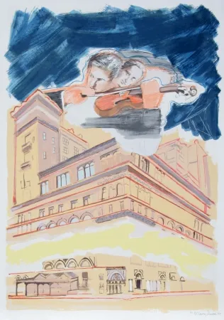 Литография Rivers - Carnegie Hall