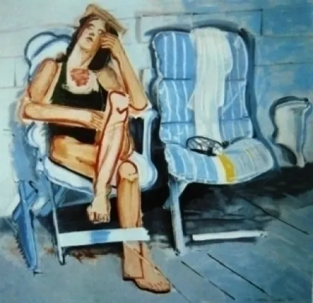 Сериграфия Rivers - House of cards blue