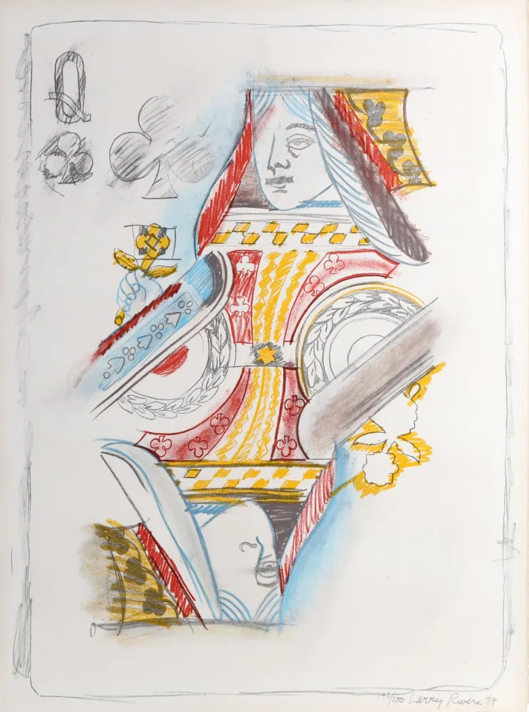 Литография Rivers - Queen of Clubs