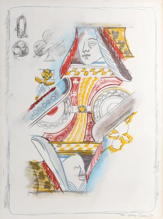 Литография Rivers - Queen of Clubs