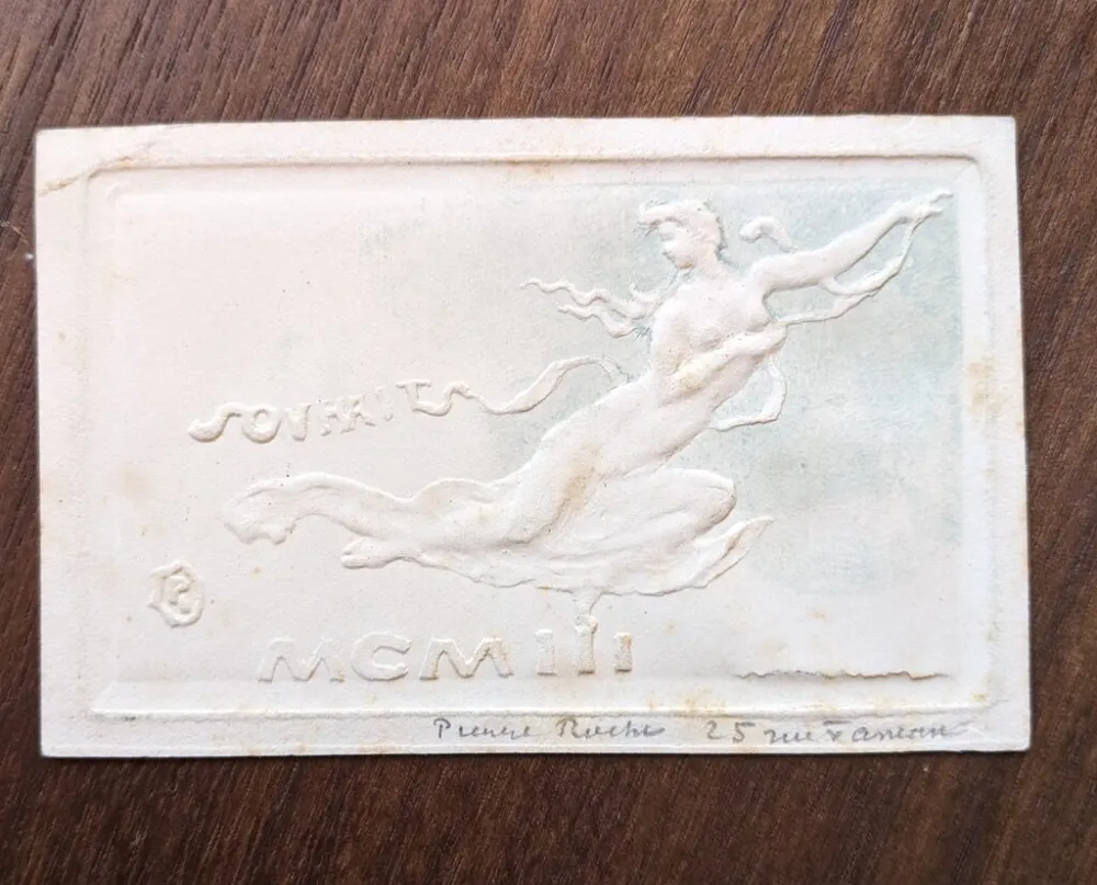 Нет Никаких Технических Roche - Souhaits (greeting card for new year, 1903)