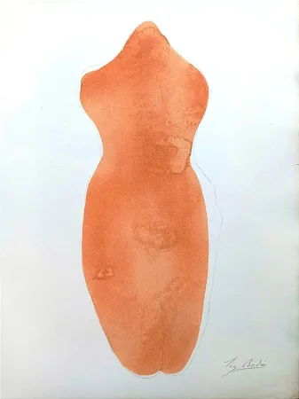 Литография Rodin - Auguste RODIN (1840-1917) - Nude, 1902 - Jardin des Supplices, Lithograph in colour, 1902, Ed. Ambroise Vollard 