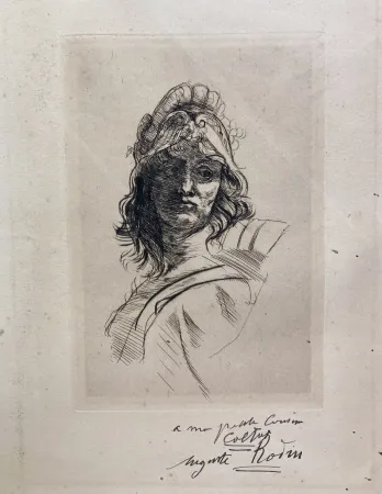 Гравюра Сухой Иглой Rodin - Buste de Bellona