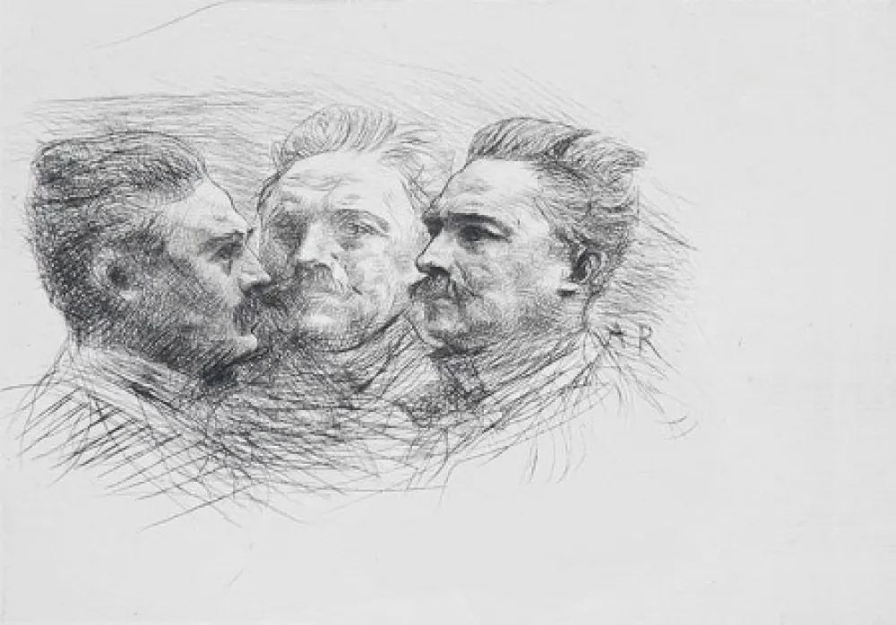 Гравюра Rodin - Henri Becque