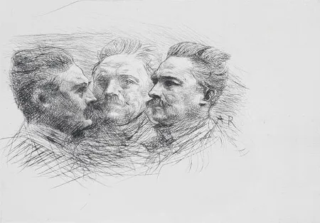 Гравюра Rodin - Henri Becque