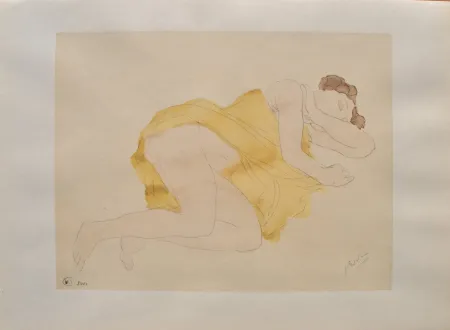 Гравюра Rodin - Nu couché