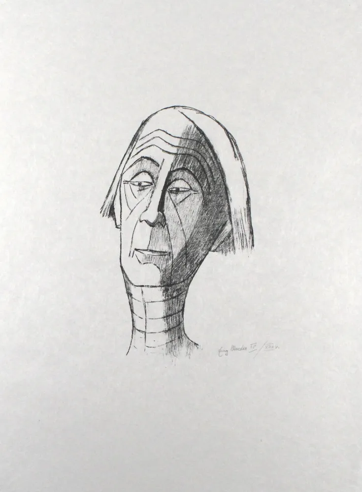 Литография Roeder - Selbstbildnis