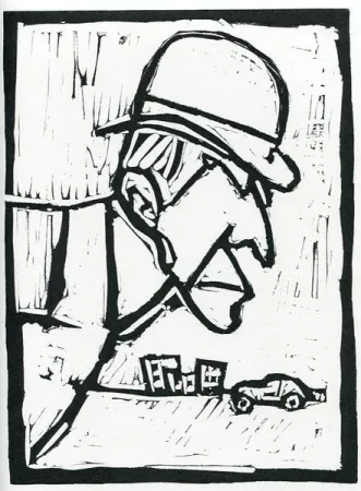 Линогравюра Rognoni - Senza titolo