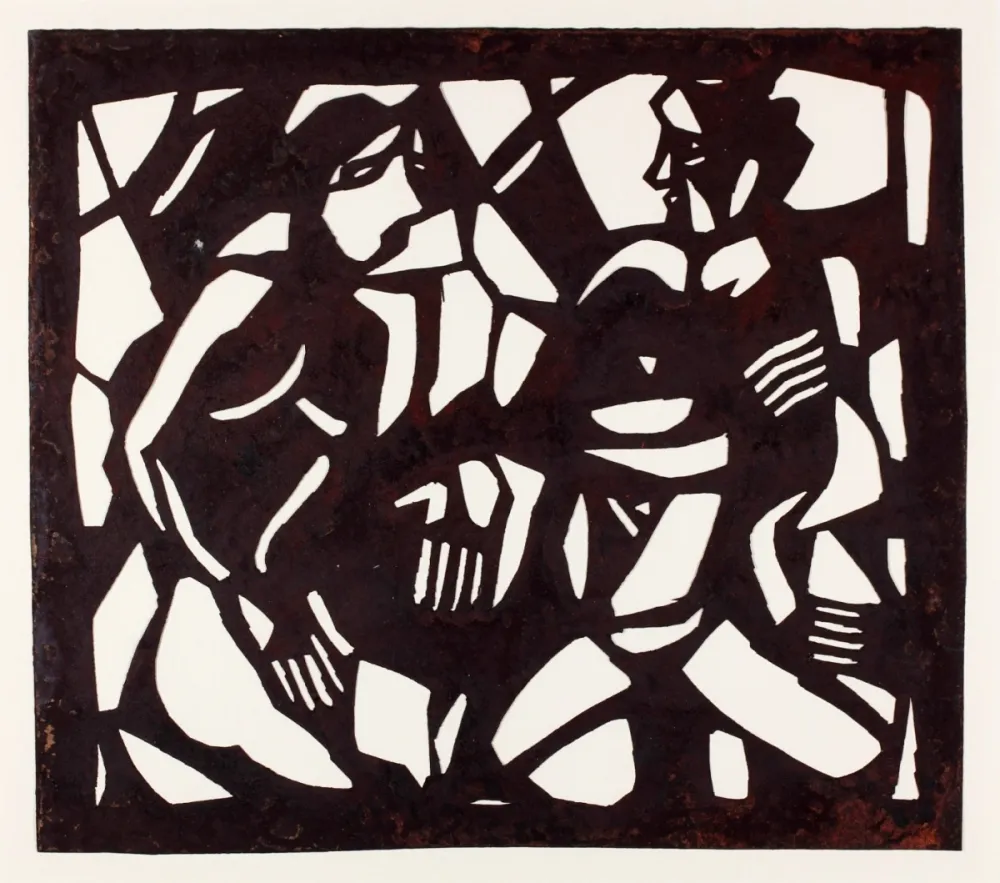 Relief Rohlfs - Unterredung (Conversation)