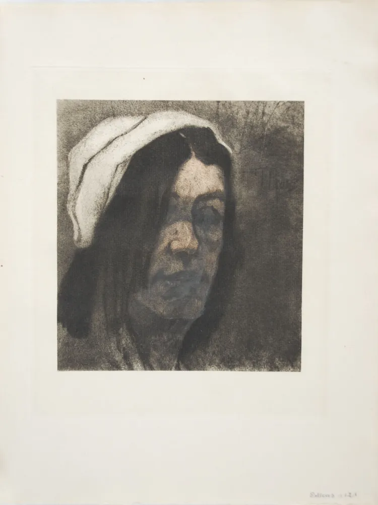 Гравюра Rops - La Marchande de Krekels