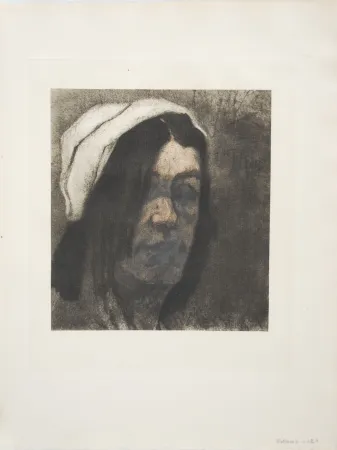 Гравюра Rops - La Marchande de Krekels