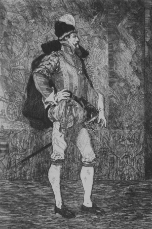 Офорт Rops - Le Sire de Lumey