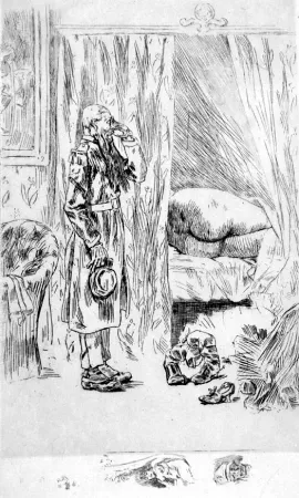 Офорт Rops - Ma golonelle!