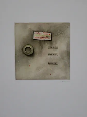 Офорт И Аквитанта Rösel - Die Fahrkarte wurde angerissen