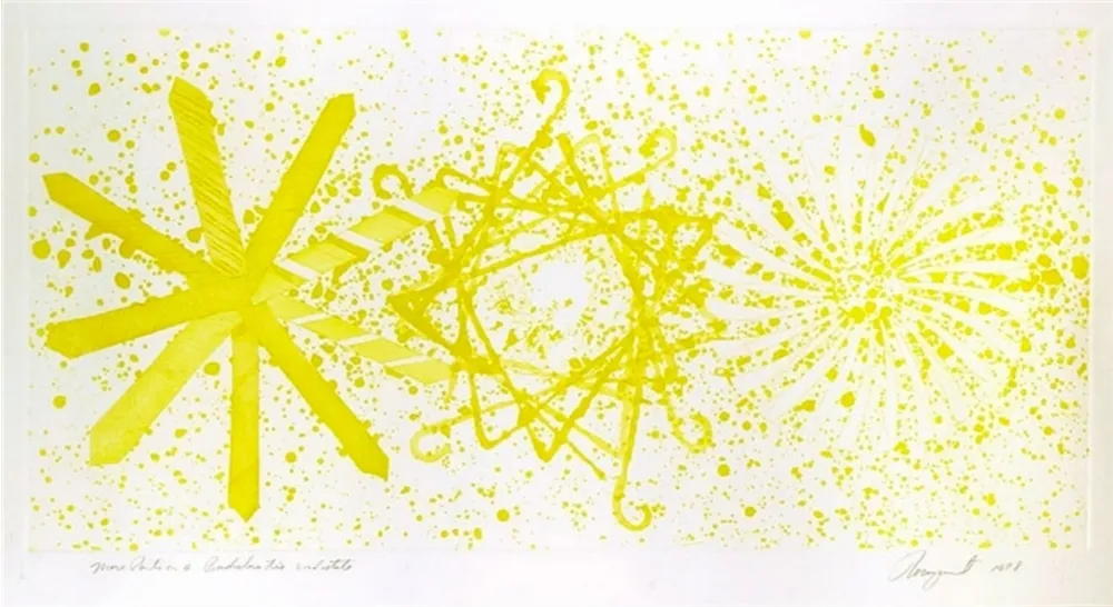 Акватинта Rosenquist - More Points on a Bachelor's Tie - 2 state