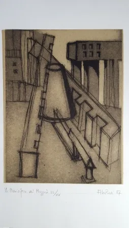 Офорт И Аквитанта Rossi - Il municipio di Muggiò