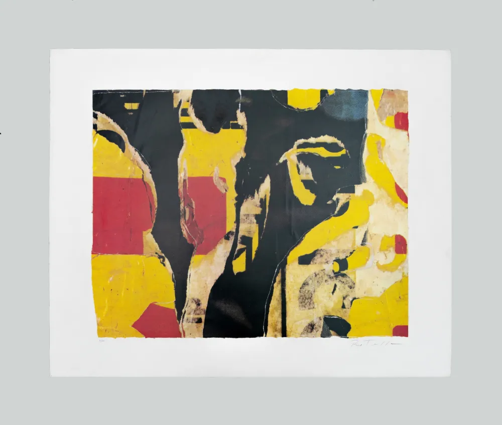 Сериграфия Rotella - Composizione astratta