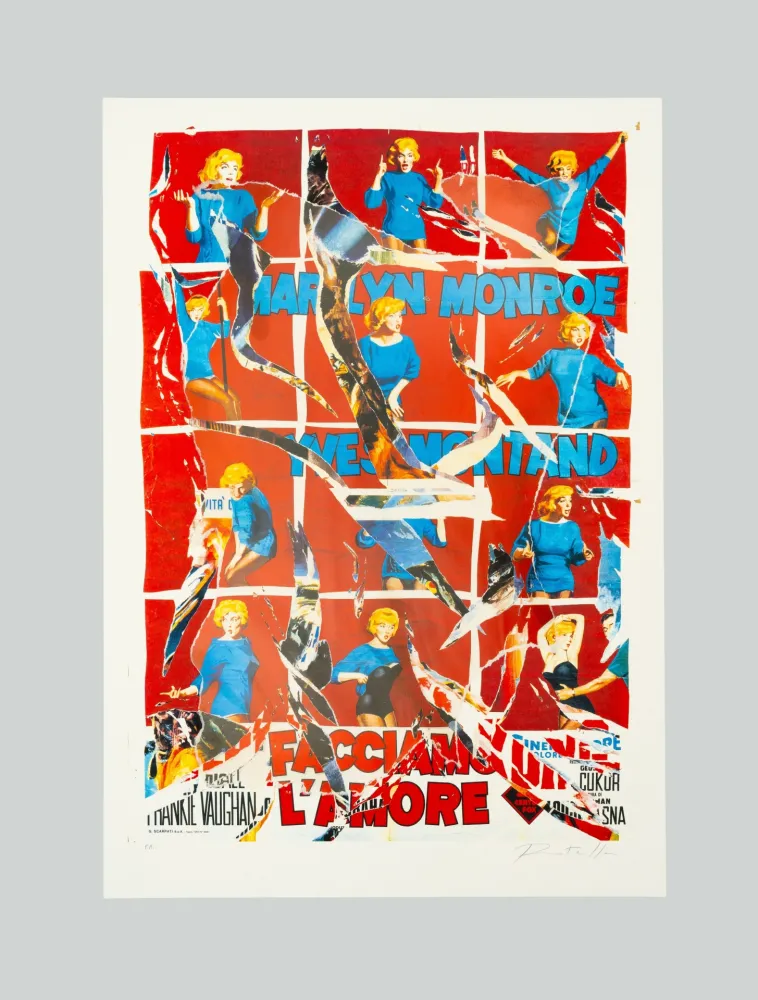 Сериграфия Rotella - Facciamo l'amore