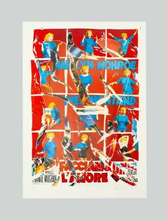 Сериграфия Rotella - Facciamo l'amore