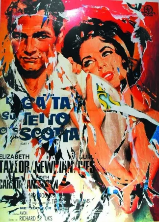 Сериграфия Rotella - La gatta sul tetto che scotta