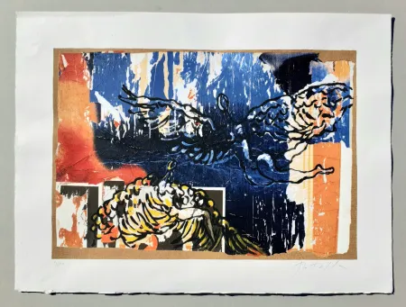 Сериграфия Rotella - L'angelo cattivo