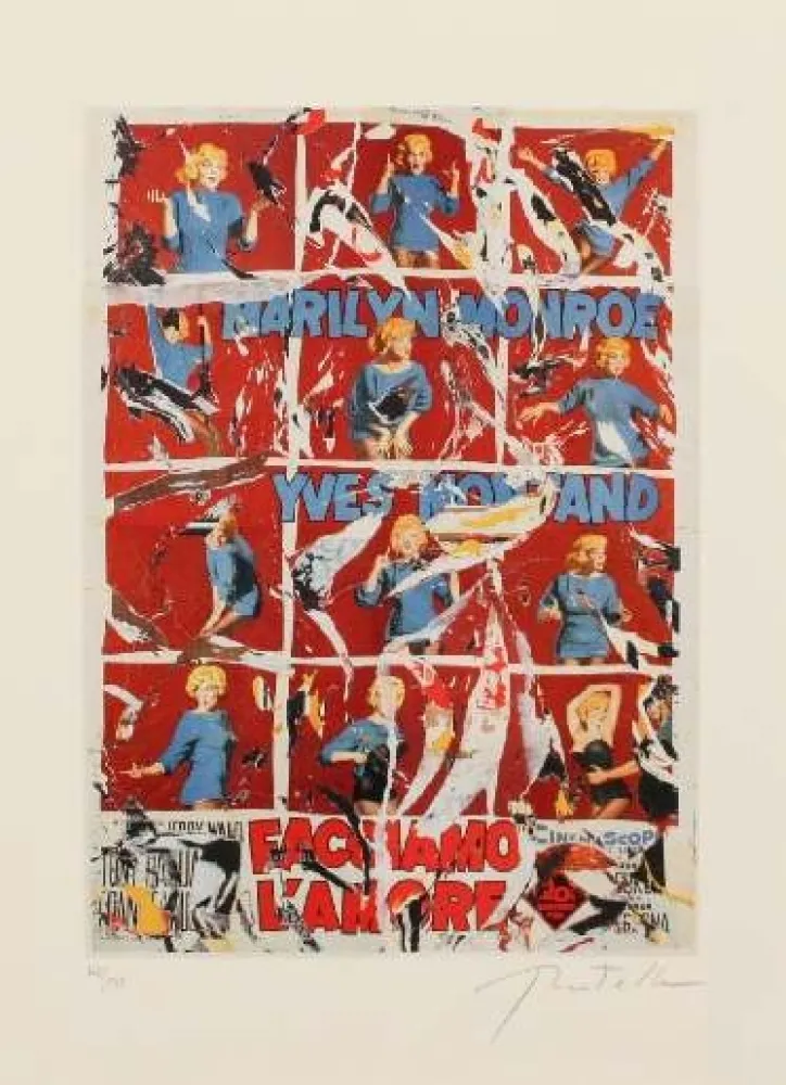 Литография Rotella - MARILYN