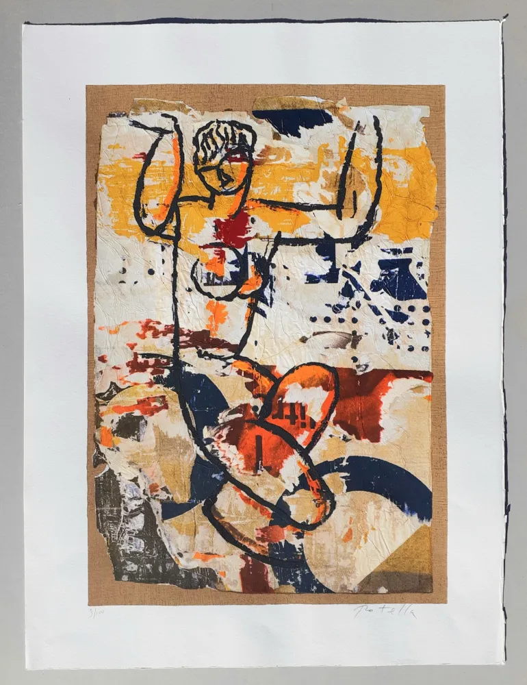 Сериграфия Rotella - Modigliani