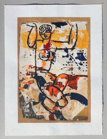 Сериграфия Rotella - Modigliani