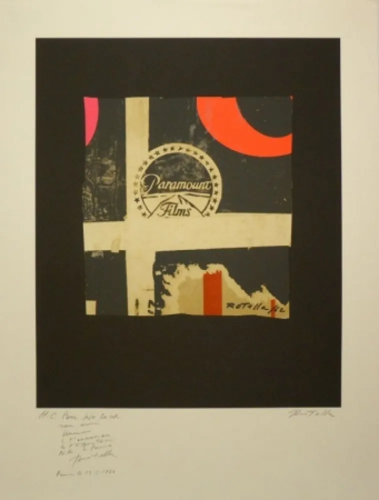 Литография Rotella - Paramount Films