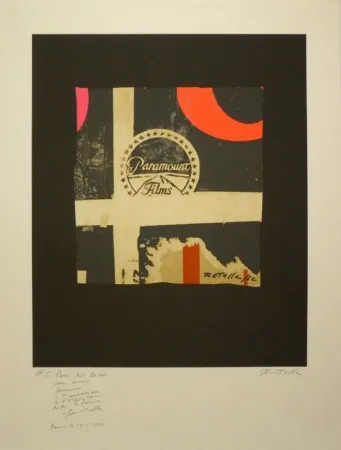 Литография Rotella - Paramount Films