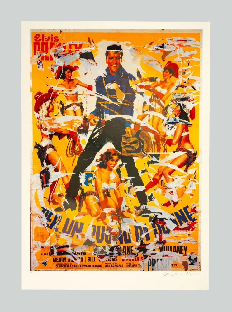 Сериграфия Rotella - Per un pugno di donne