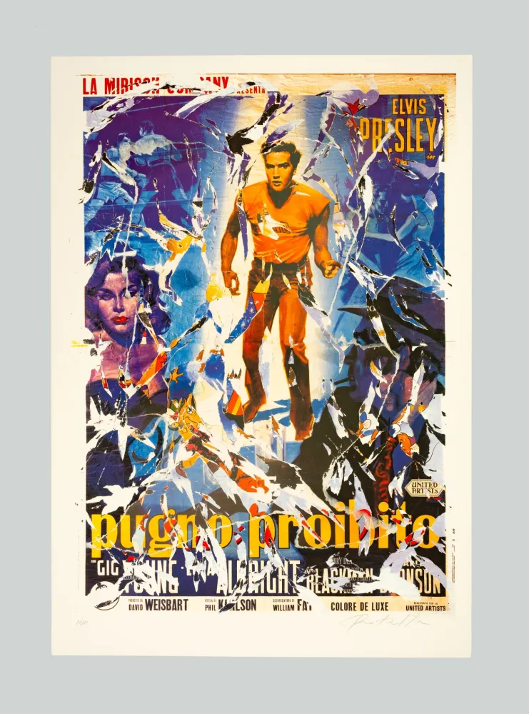 Сериграфия Rotella - Pugno proibito