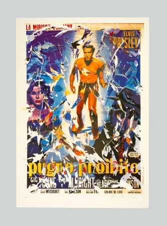 Сериграфия Rotella - Pugno proibito