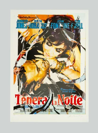 Сериграфия Rotella - Tenera la notte