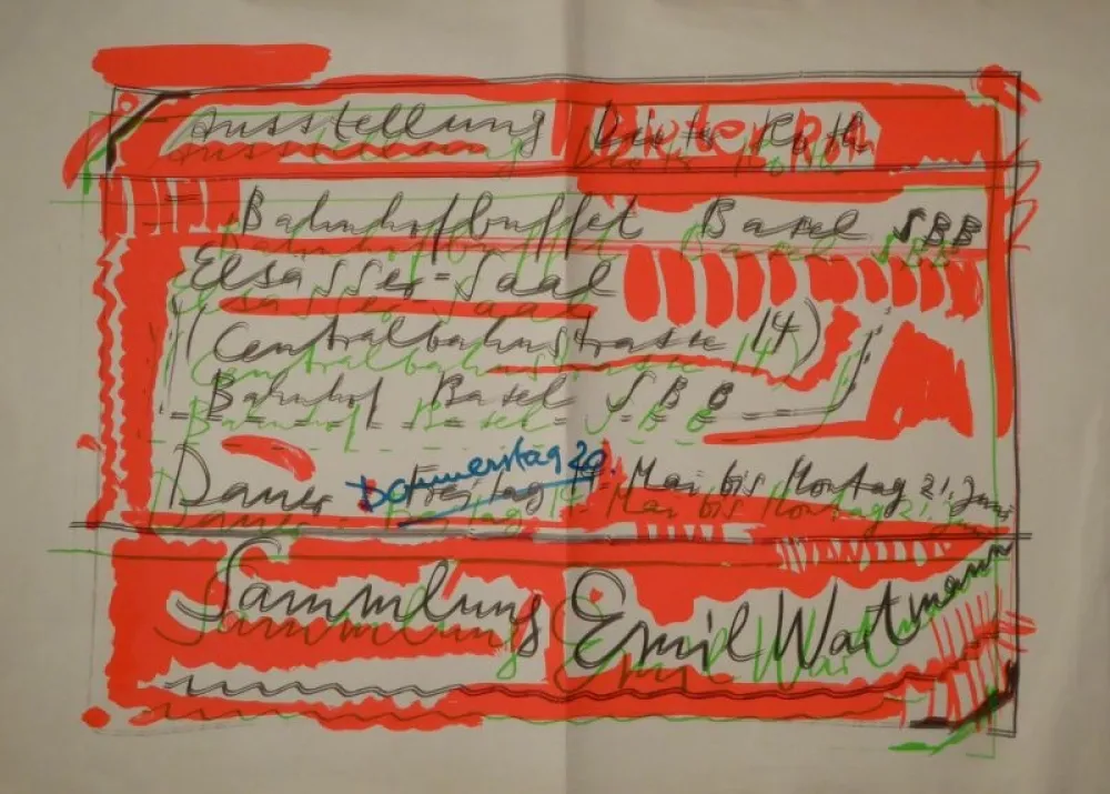 Сериграфия Roth - „Ausstellung Dieter Roth / Bahnhofbuffet Basel SBB...