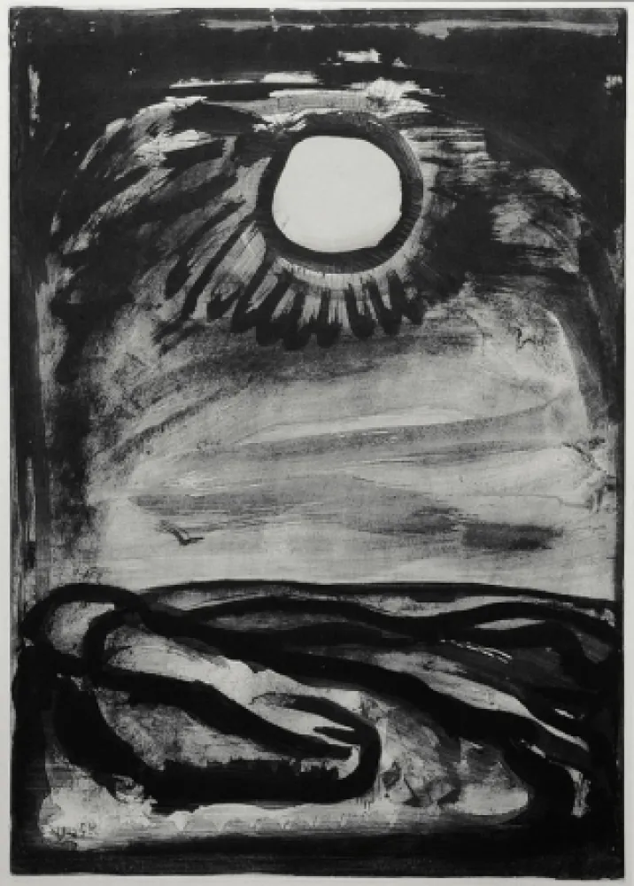 Акватинта Rouault - Chantz Matines (plate 29 from Miserere)