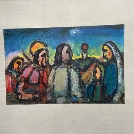 Фототипия Rouault - Christ et disciples