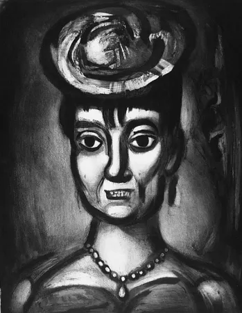 Офорт И Аквитанта Rouault - Femme affranchie è quatorze heures chante midi