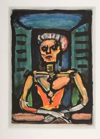 Акватинта Rouault - Fière, autant qu' un vivant, da sa noble stature...